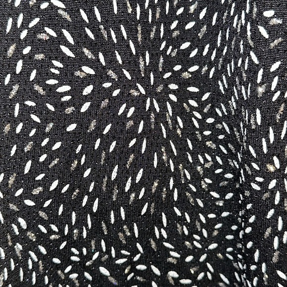 Alex Evenings Black Silver Glitter Metallic Open Front Jacket w/ Tank Size M - Picture 2 of 5